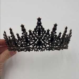 Black and Gold Ornate Tiara